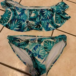 2 piece floral bikini set